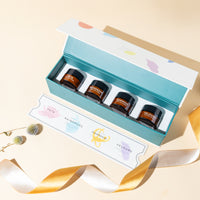 Mini Candle Gift Set packaging with three handcrafted artisan candles
