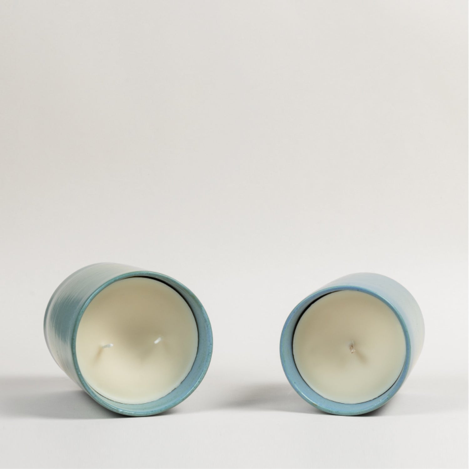Close-up of Ljuv candle wick and soy wax blend