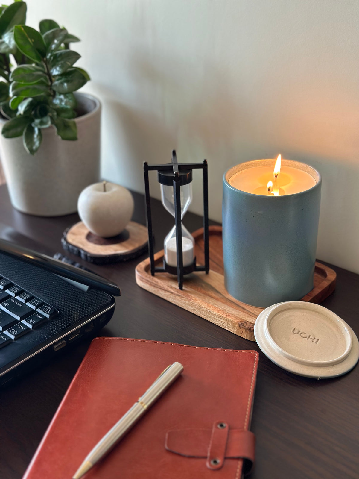 Raindrops candle with refill program option