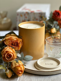 Spring Garland candle with refill program option