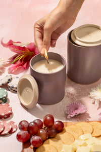 Handcrafted soy wax Velours candle for indulgent ambience